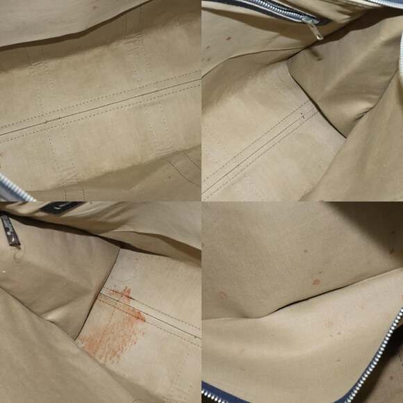 DIOR Trotter Canvas Boston Bag Navy Silver - Picture 11 of 12